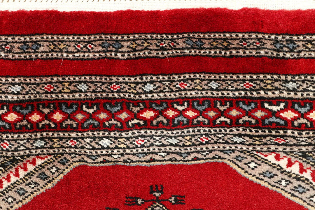 Firebrick Pakistani Jaldar Runner 2' 5" x 9' 8" Hand-Knotted | No. QA47092