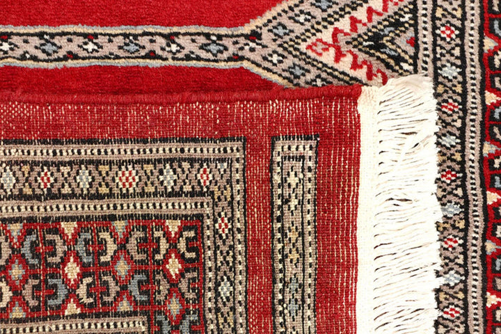 Firebrick Pakistani Jaldar Runner 2' 5" x 9' 8" Hand-Knotted | No. QA47092