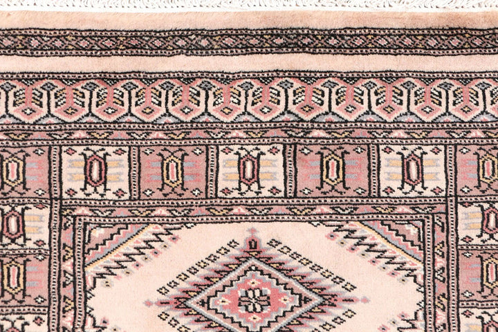 Wheat Pakistani Jaldar Rug 2' 7" x 4' Hand-Knotted | No. QA47143