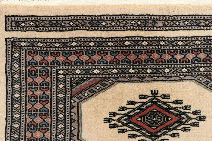 Brown Pakistani Jaldar Rug 2' 3" x 9' Hand-Knotted | No. QA47425