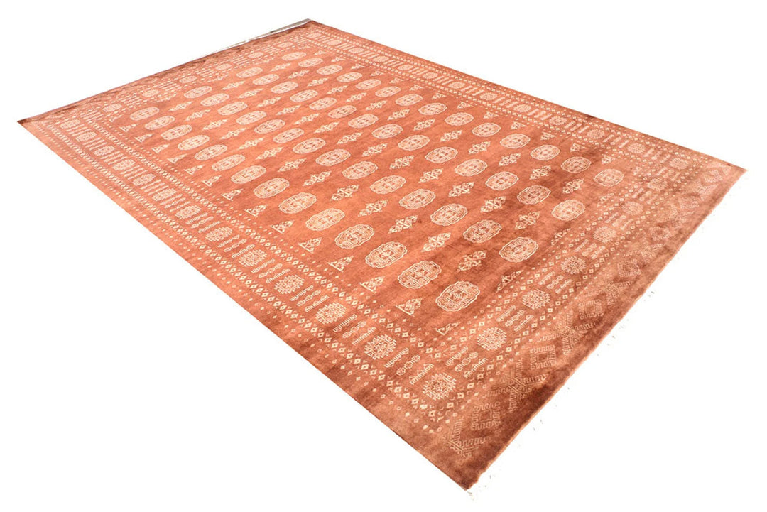 Brown Bokhara Rug 6' 9" x 9' 9" Hand-Knotted | No. QA47729
