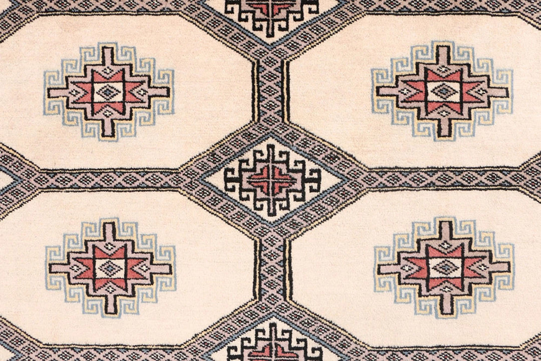 Brown Pakistani Jaldar Rug 6' 9" x 10' 4" Hand-Knotted | No. QA47780