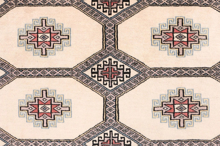Brown Pakistani Jaldar Rug 6' 9" x 10' 4" Hand-Knotted | No. QA47780
