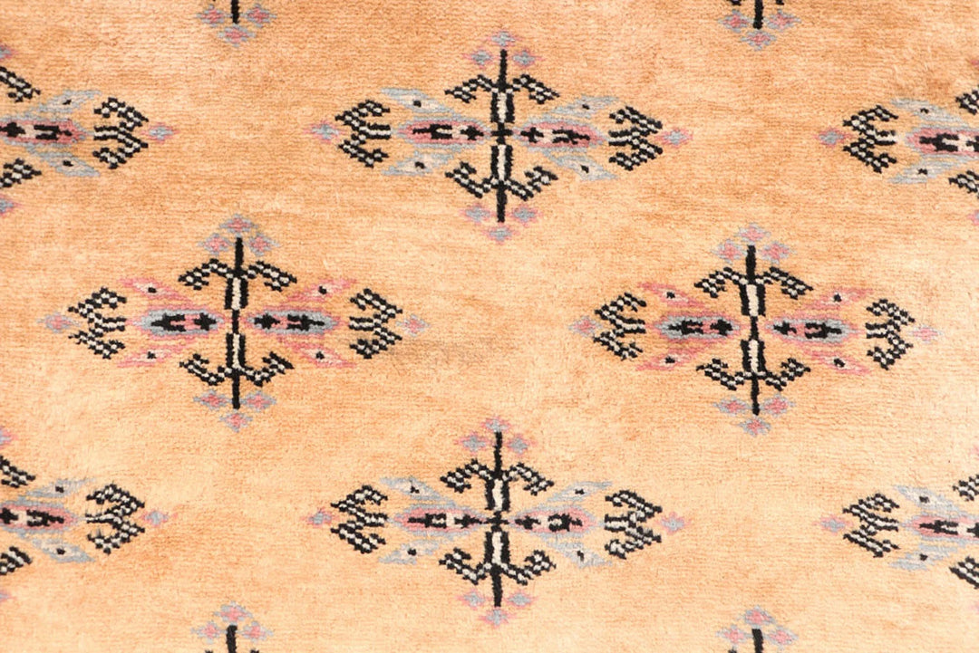 Yellow Pakistani Butterfly Rug 2' 8" x 12' Hand-Knotted | No. QA47905