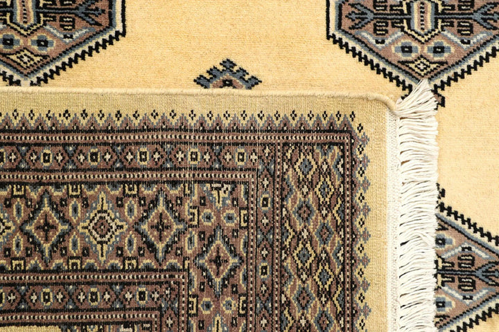 Yellow Pakistani Jaldar Rug 5' 1" x 7' 10" Hand-Knotted | No. QA48246