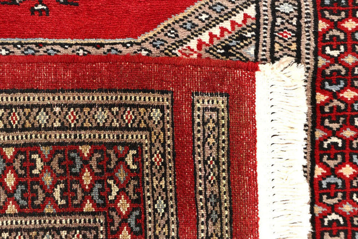 Red Pakistani Jaldar Rug 2' 5" x 9' 9" Hand-Knotted | No. QA48606
