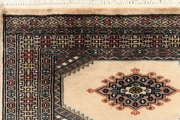 Brown Jaldar Rug 2' 7" x 10' 1" Hand-Knotted | No. QA49439