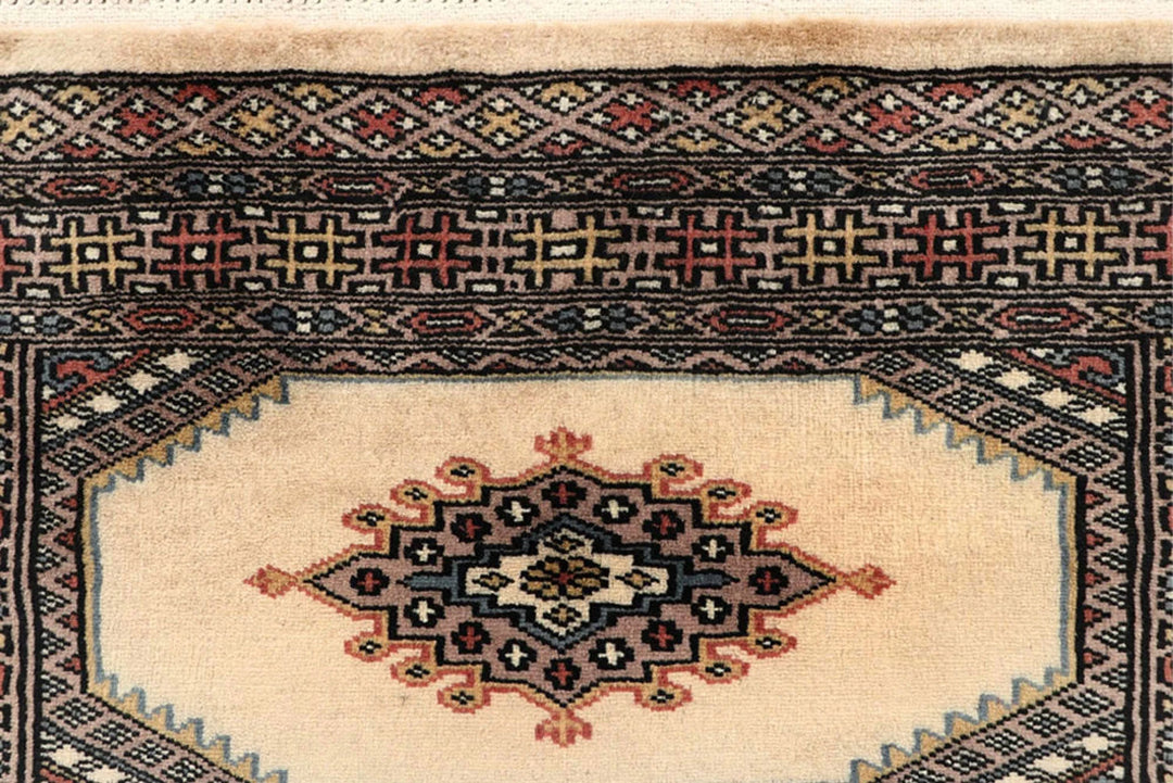 Brown Jaldar Rug 2' 7" x 10' 1" Hand-Knotted | No. QA49439