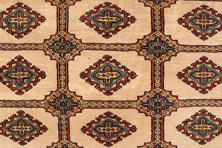 Brown Pakistani Jaldar Rug 7' 11" x 11' 2" Hand-Knotted | No. QA50051