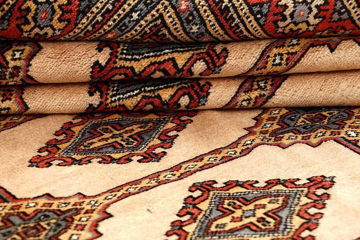 Brown Pakistani Jaldar Rug 7' 11" x 11' 2" Hand-Knotted | No. QA50051