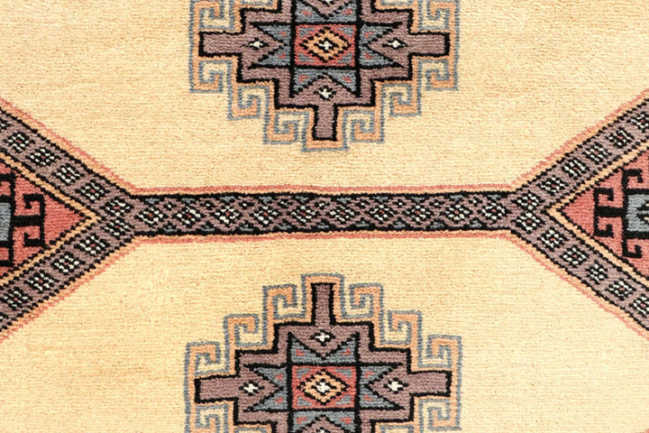 Wheat Pakistani Jaldar Runner 2' 7" x 10' 2" Hand-Knotted | No. QA50114