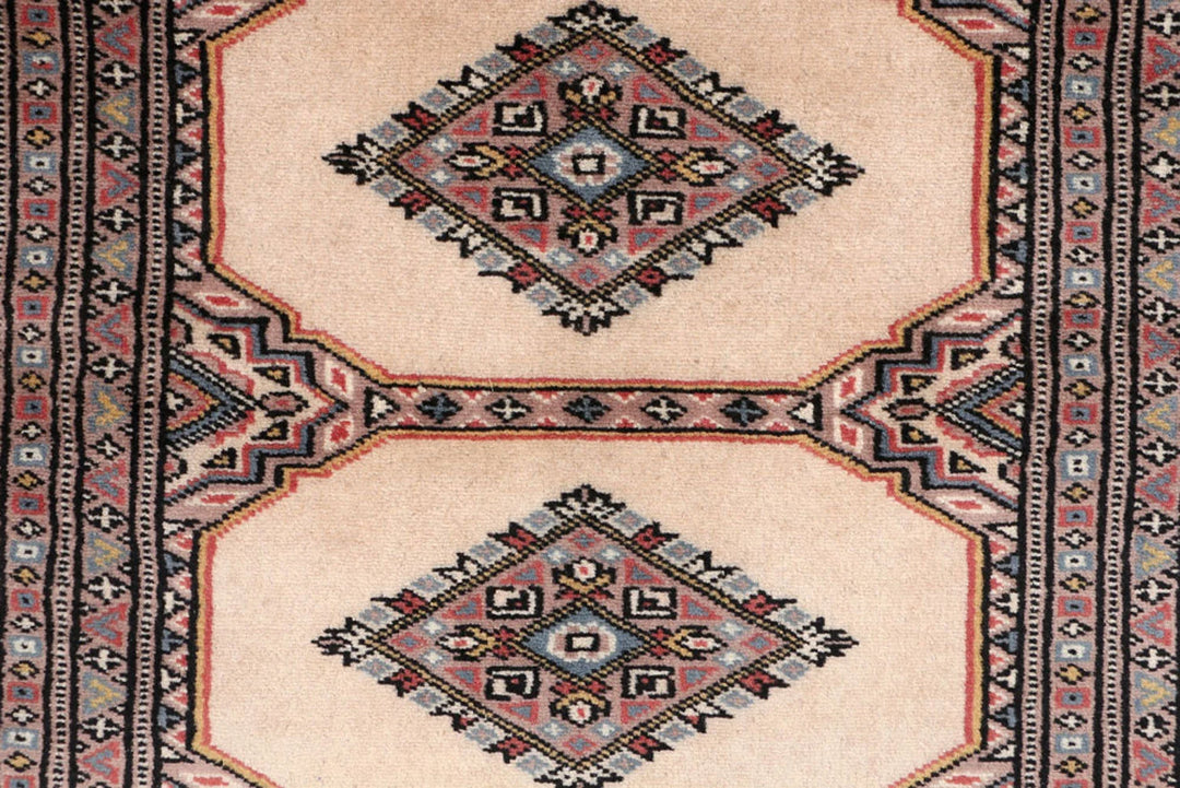 Brown Pakistani Jaldar Rug 3' 1" x 5' Hand-Knotted | No. QA50506
