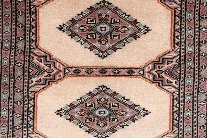 Brown Pakistani Jaldar Rug 3' 1" x 5' Hand-Knotted | No. QA50506