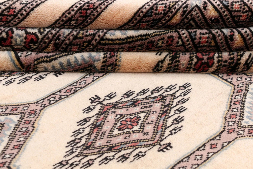 Brown Pakistani Jaldar Rug 4' x 6' 4" Hand-Knotted | No. QA50775