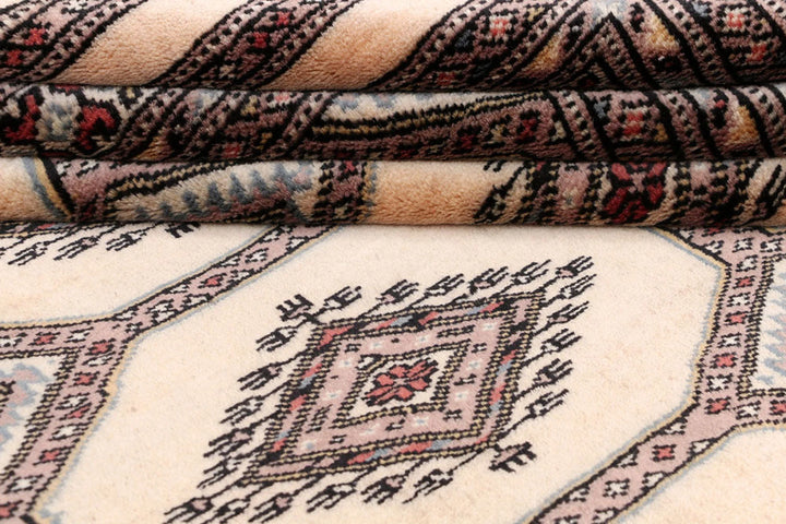Brown Pakistani Jaldar Rug 4' x 6' 4" Hand-Knotted | No. QA50775