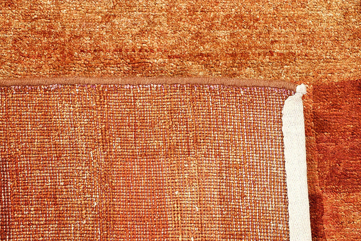 Brown Pakistani Gabbeh Rug 4' 2" x 6' 1" Hand-Knotted | No. QA50896