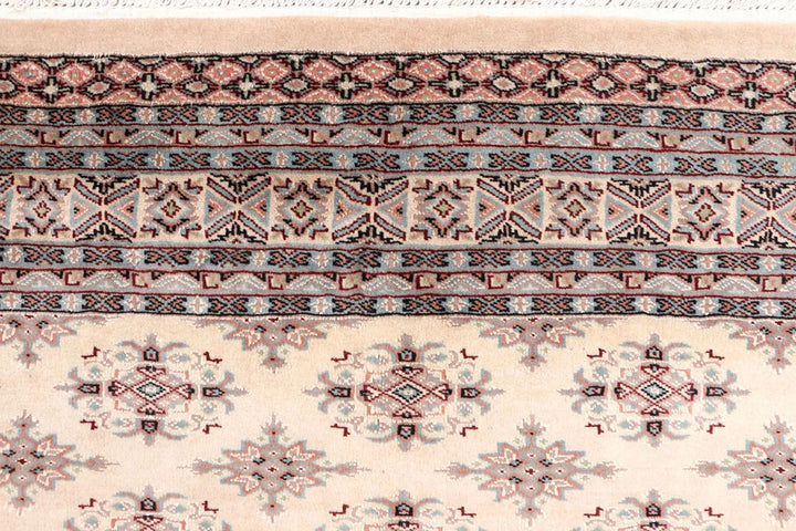 Brown Pakistani Jaldar Rug 6' 2" x 8' 6" Hand-Knotted | No. QA51280