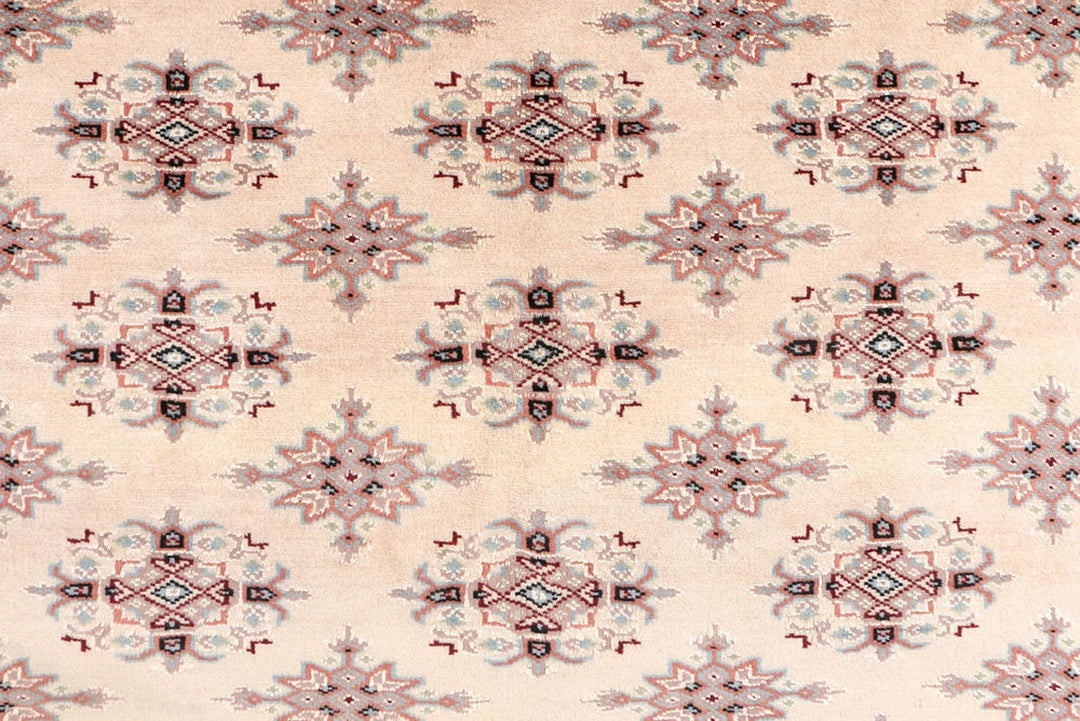 Brown Pakistani Jaldar Rug 6' 2" x 8' 6" Hand-Knotted | No. QA51280