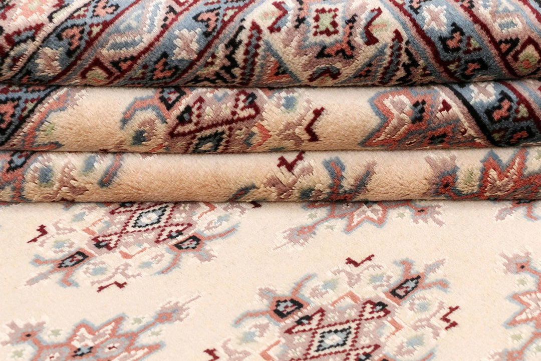 Brown Pakistani Jaldar Rug 6' 2" x 8' 6" Hand-Knotted | No. QA51280