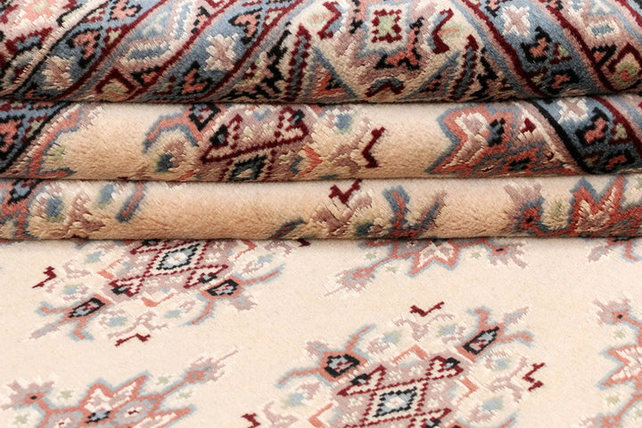 Brown Pakistani Jaldar Rug 6' 2" x 8' 6" Hand-Knotted | No. QA51280