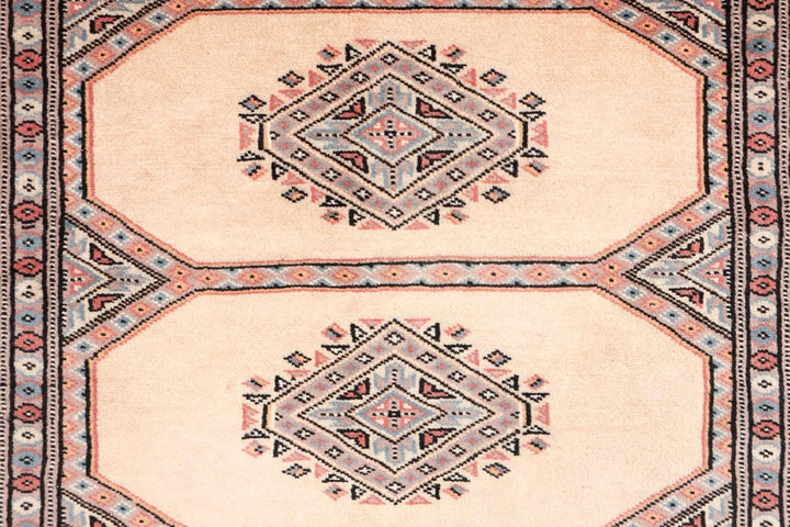 Brown Pakistani Jaldar Rug 3' 1" x 6' 2" Hand-Knotted | No. QA51650
