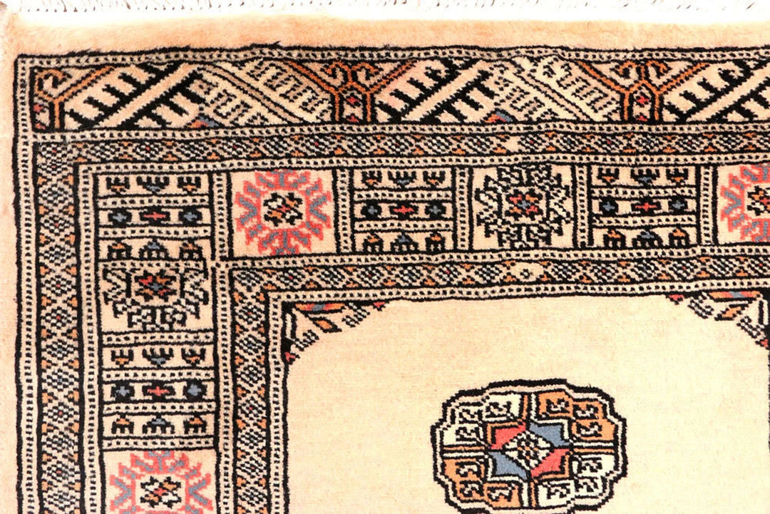 Brown Pakistani Bokhara Rug 2' 6" x 10' 11" Hand-Knotted | No. QA51681