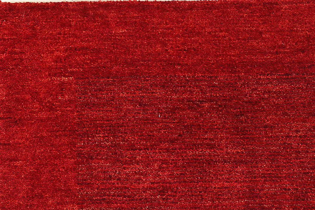 Red Pakistani Gabbeh Rug 5' 10" x 8' 10" Hand-Knotted | No. QA52189