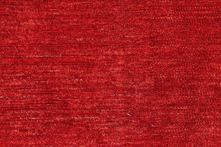 Red Pakistani Gabbeh Rug 5' 10" x 8' 10" Hand-Knotted | No. QA52189