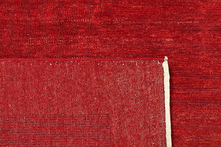 Red Pakistani Gabbeh Rug 5' 10" x 8' 10" Hand-Knotted | No. QA52189
