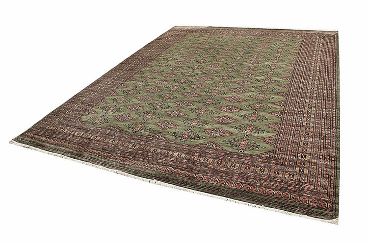 Yellow Pakistani Jaldar Rug 8' 4" x 10' 11" Hand-Knotted | No. QA53400