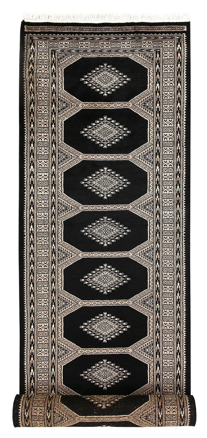 Grey Pakistani Jaldar Rug 2' 8" x 10' 3" Hand-Knotted | No. QA53789