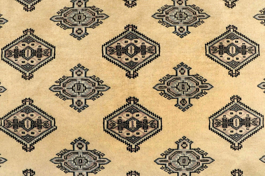 Yellow Pakistani Jaldar Rug 5' 1" x 8' 1" Hand-Knotted | No. QA53931