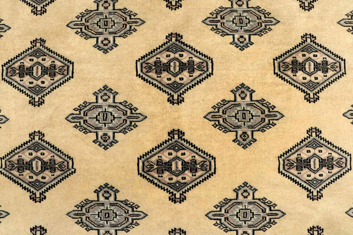Yellow Pakistani Jaldar Rug 5' 1" x 8' 1" Hand-Knotted | No. QA53931