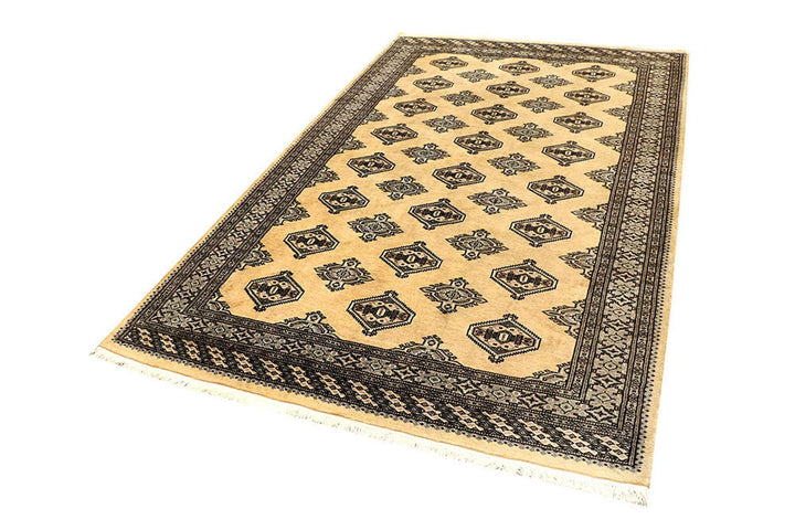 Yellow Pakistani Jaldar Rug 5' 1" x 8' 1" Hand-Knotted | No. QA53931