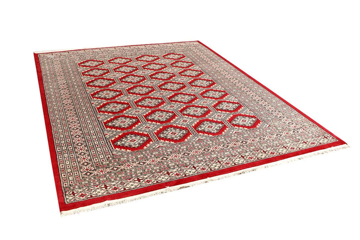 Red Jaldar Rug 6' 7" x 7' 11" Hand-Knotted | No. QA53982