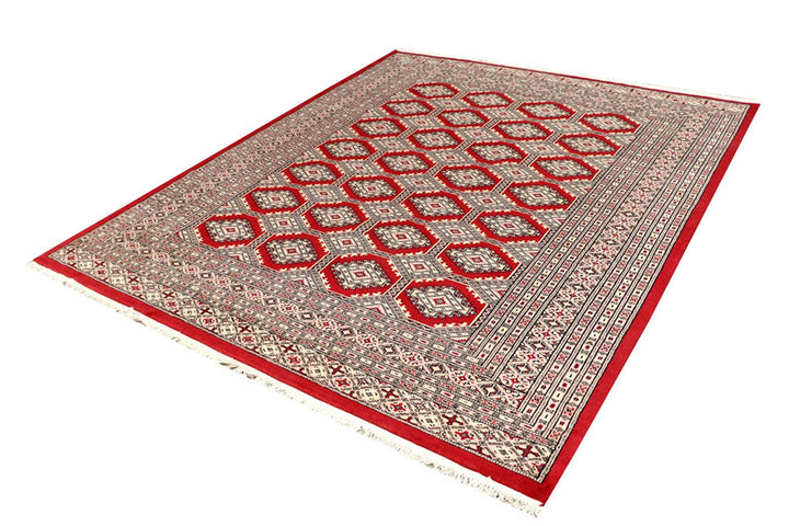 Red Jaldar Rug 6' 7" x 7' 11" Hand-Knotted | No. QA53982