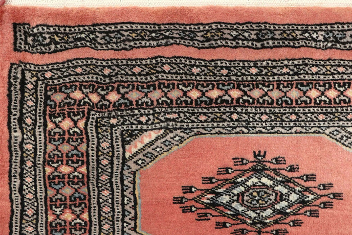 Red Jaldar Rug 2' 4" x 9' 2" Hand-Knotted | No. QA54321