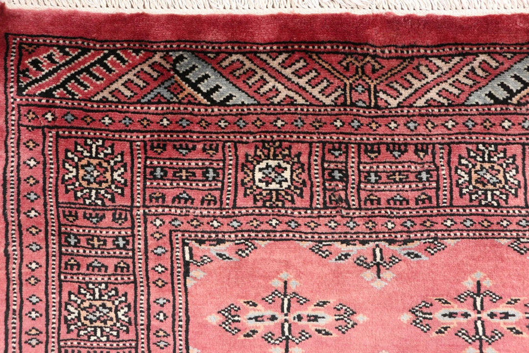 Light Coral Pakistani Butterfly Rug 2' 7" x 11' 7" Hand-Knotted | No. QA54817