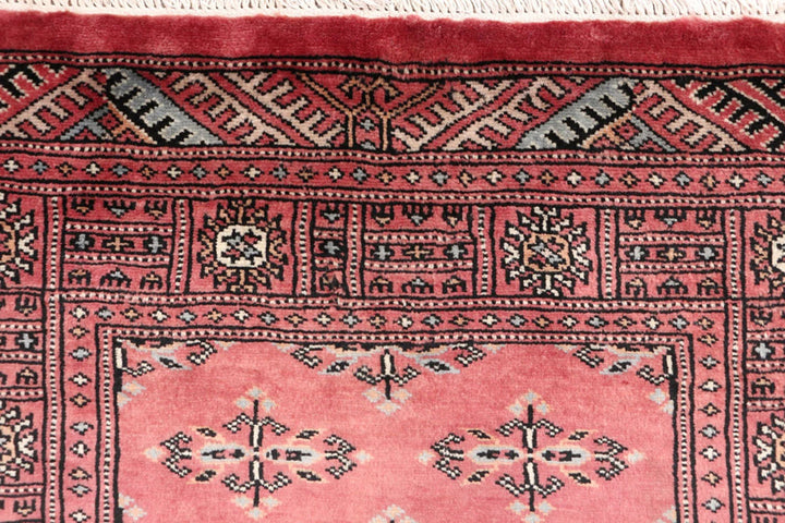 Light Coral Pakistani Butterfly Rug 2' 7" x 11' 7" Hand-Knotted | No. QA54817