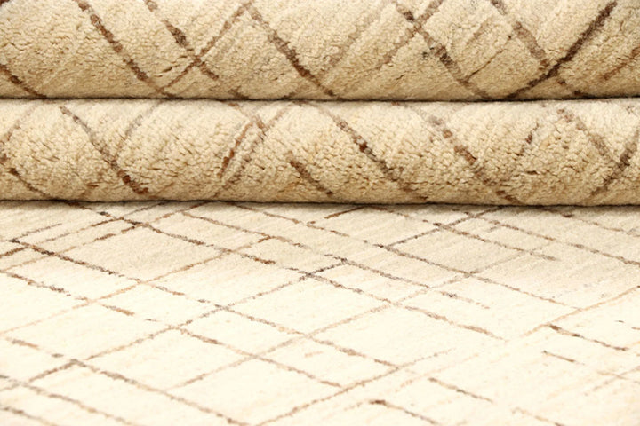 Brown Pakistani Gabbeh Rug 10' x 14' 3" Hand-Knotted | No. QA55350