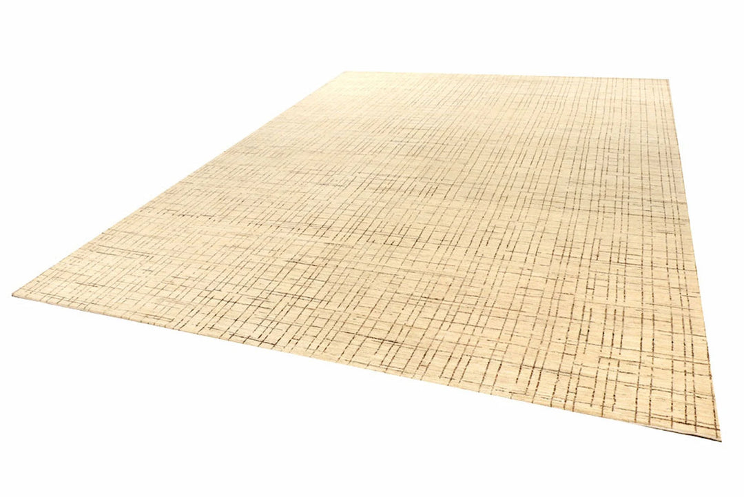 Brown Pakistani Gabbeh Rug 10' x 14' 3" Hand-Knotted | No. QA55350