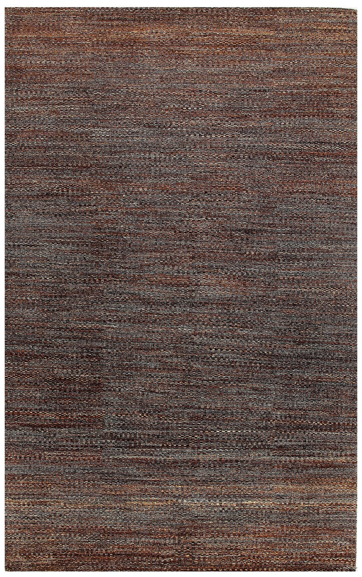 Saddle Brown Pakistani Gabbeh Rug 5' 10" x 9' 3" Hand-Knotted | No. QA55917