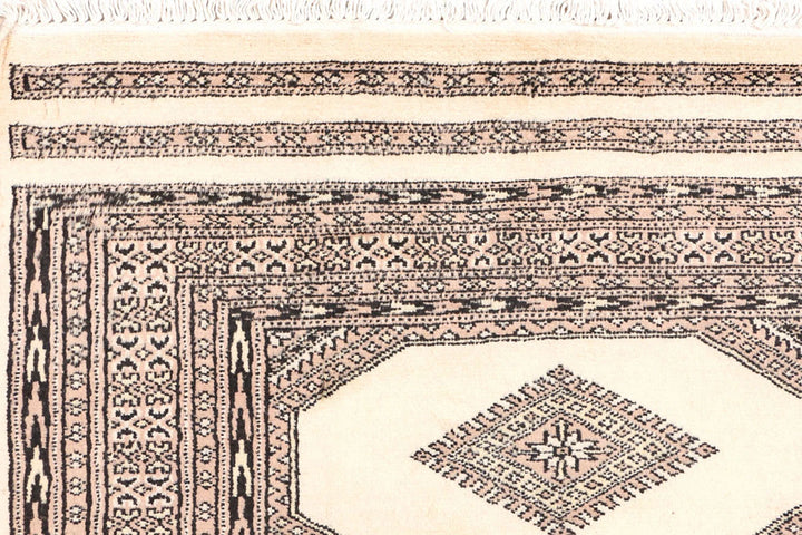 Tan Pakistani Jaldar Rug 3' 1" x 6' Hand-Knotted | No. QA57872