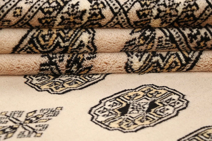 Brown Pakistani Bokhara Rug 5' 11" x 8' 5" Hand-Knotted | No. QA58988