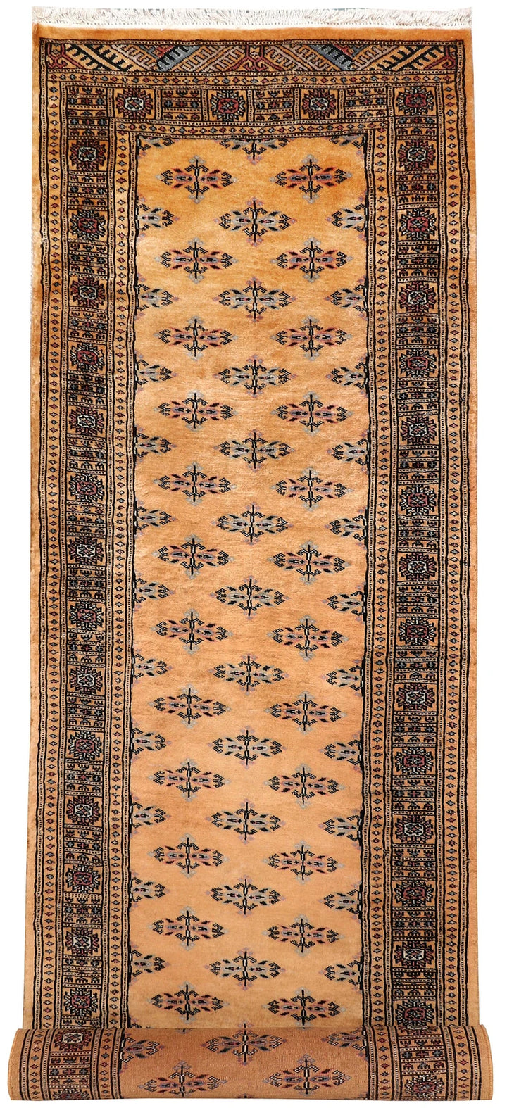 Brown Pakistani Butterfly Rug 2' 7" x 9' 2" Hand-Knotted | No. QA60742