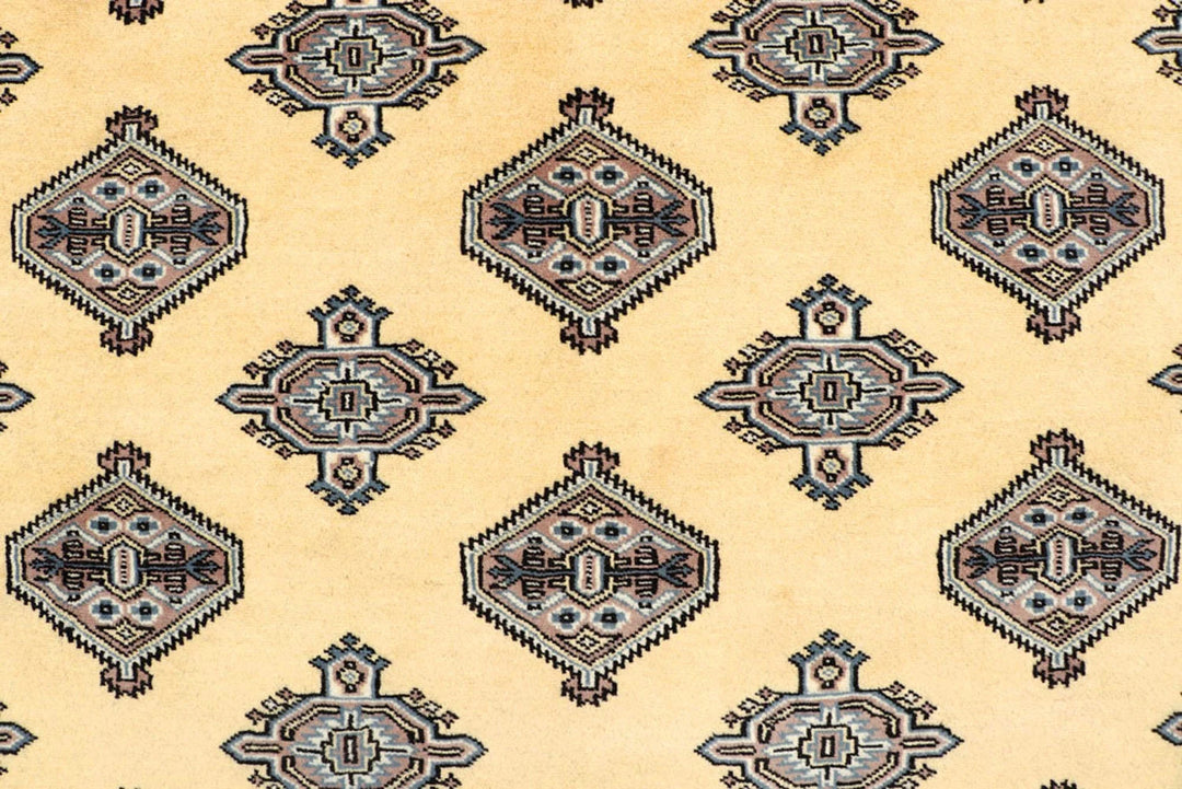 Yellow Pakistani Jaldar Rug 5' 1" x 7' 10" Hand-Knotted | No. QA60977