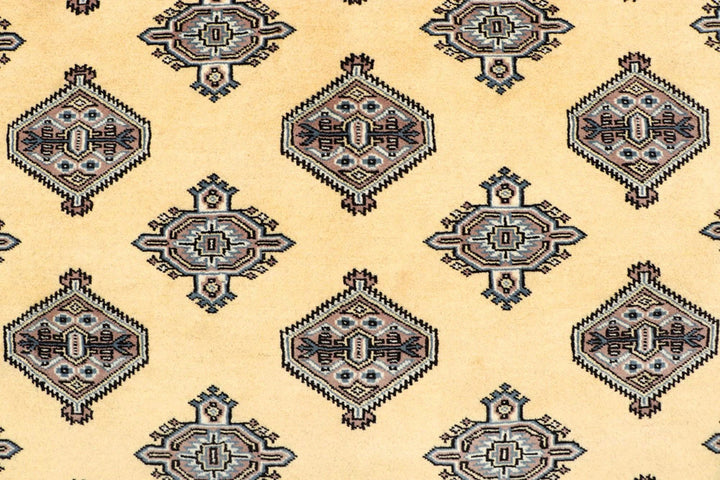 Yellow Pakistani Jaldar Rug 5' 1" x 7' 10" Hand-Knotted | No. QA60977