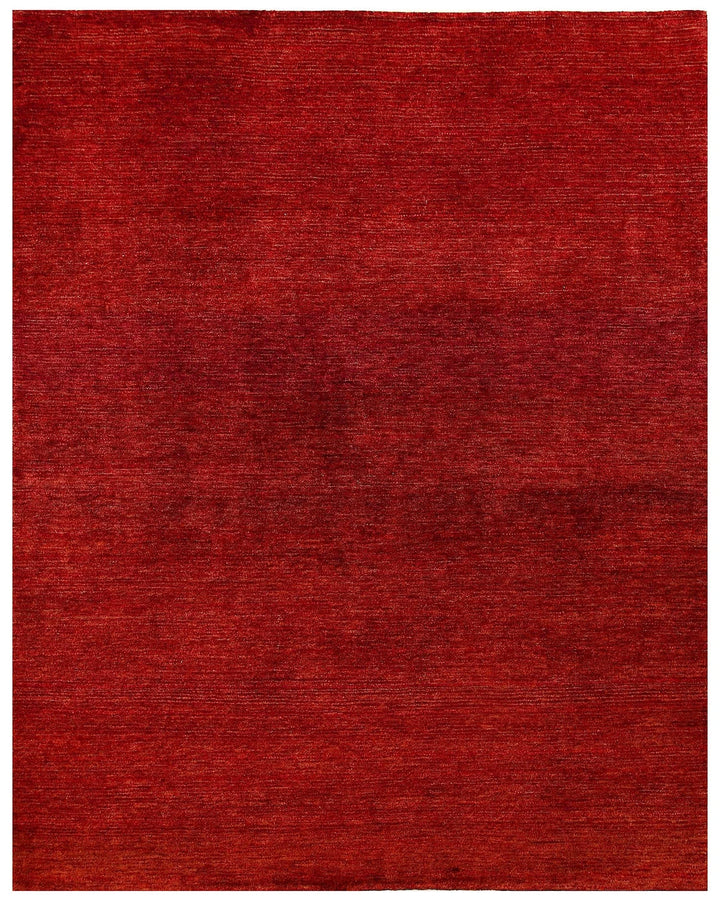 Red Pakistani Gabbeh Rug 5' 6" x 7' 0" Hand-Knotted | No. QA61368