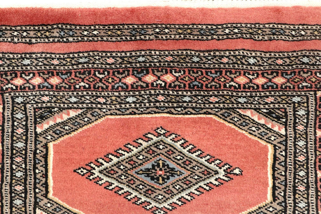 Light Salmon Pakistani Jaldar Runner 2' 4" x 9' 1" Hand-Knotted | No. QA61531