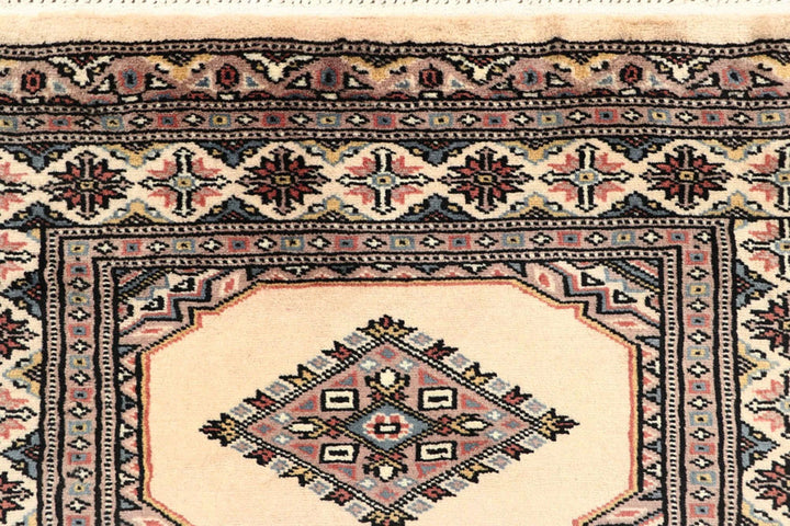 Wheat Pakistani Jaldar Runner Rug 2' 7" x 10' 8" Hand-Knotted | No. QA62764